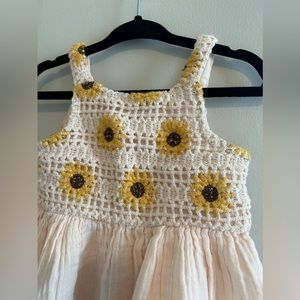Zara Floral Crochet Dress 9/12M